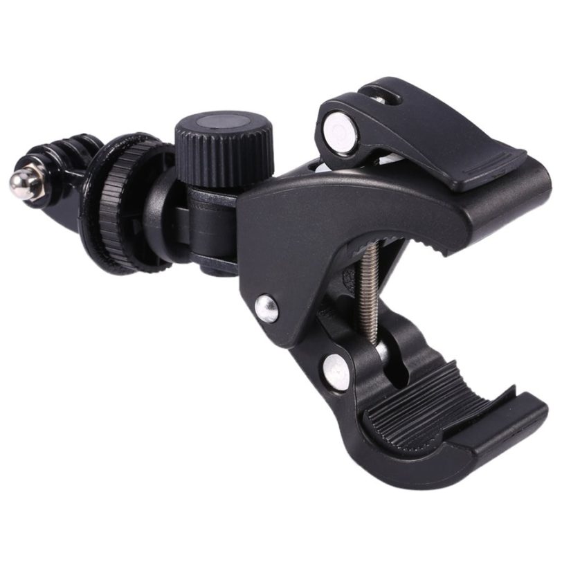 GloryStar Black Bike Bicycle Motorcycle Handlebar Handle Clamp Bar Camera Mount Tripod Adapter For Gopro Hero 1 2 3 3 4 - Image 2