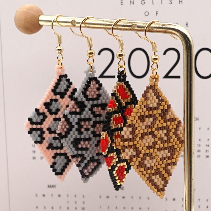 Go2boho Vintage Leopard Earring For Women Jewelry Gift 2021 Trendy Miyuki Drop Earrings Bead Jewellery Gift pendientes Wholesale - Image 3