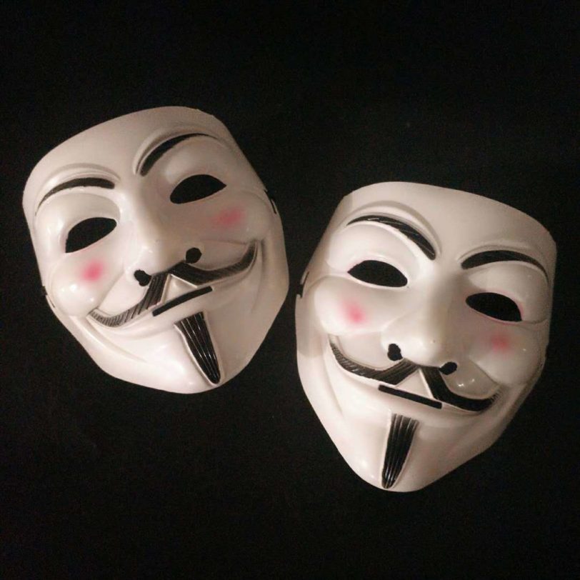 Halloween Cosplay Masks V for Vendetta Mask Guy Fawkes Anonymous Fancy Dress Cosplay Prop