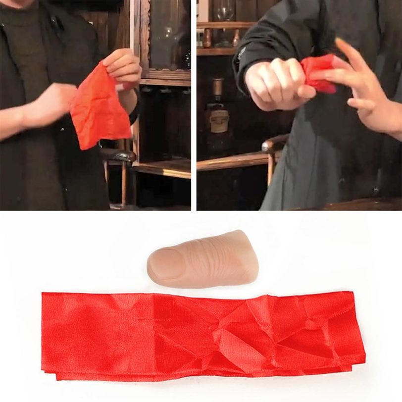 Hard Thumb Tip Finger Fake Magic Trick Close Up Vanish Appearing Finger Trick Props Toy Funny Prank Party Props Trick Supplies - Image 3