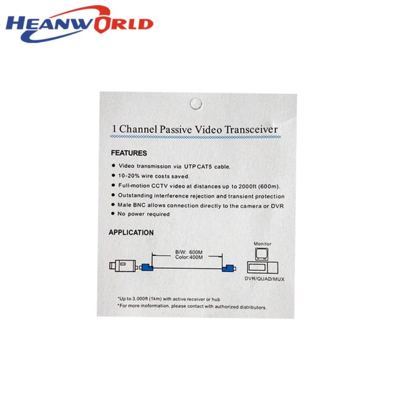 Heanworld UTP,cctv BNC video Balun cctv camera Transceivers CCTV spare parts video balum for camera and DVR - Image 5