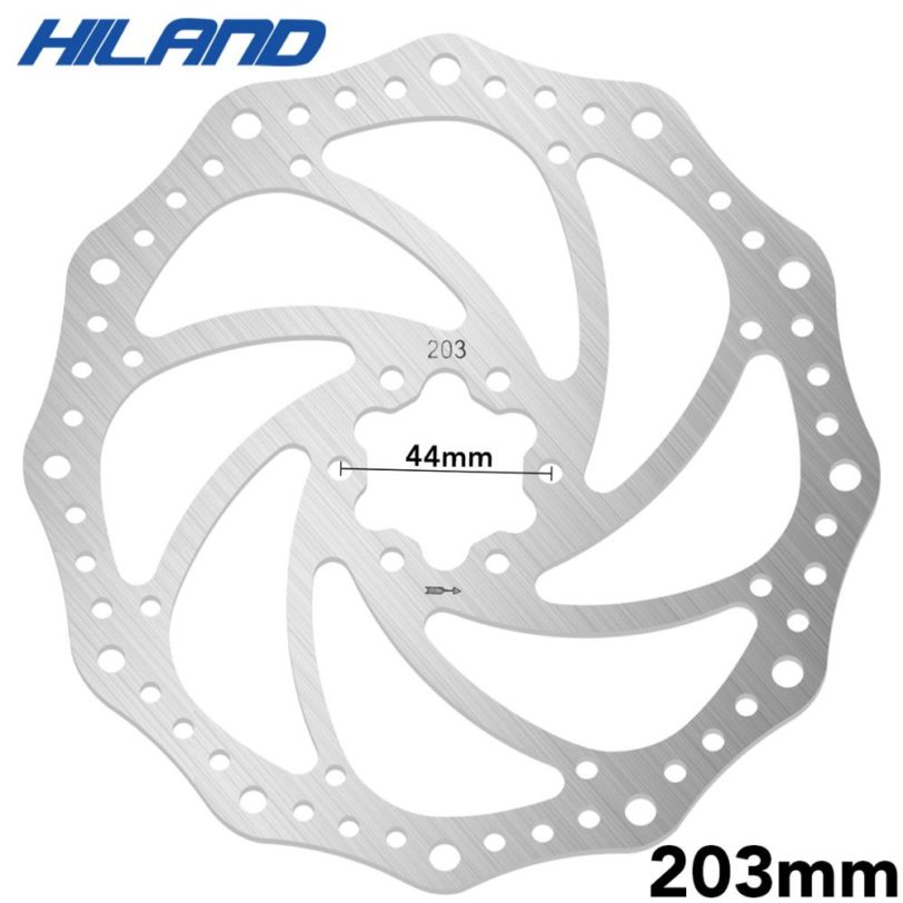 Hiland 203mm/180mm/160mm/140mm 6 Inches Stainless Steel Rotor Disc Brake For MTB Mountain Road Cruiser Bike Bicycle parts - Image 2