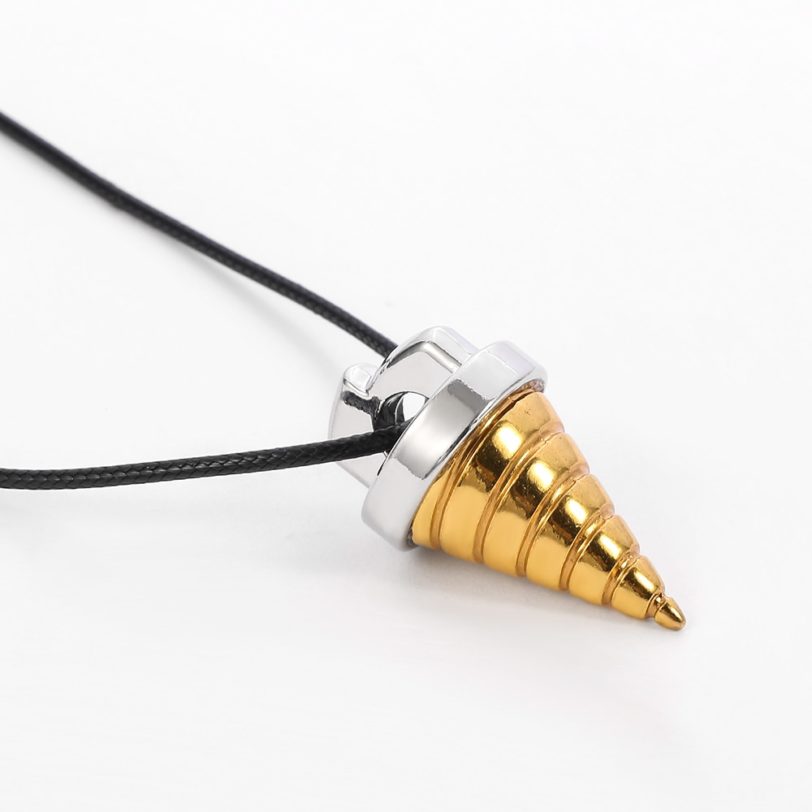 Hot Movie Cartoon Jewelry Gurren Lagann Necklace Tengen Toppa Core Drill Cone Shape Pendant Alloy Toy Gift for Kids - Image 3