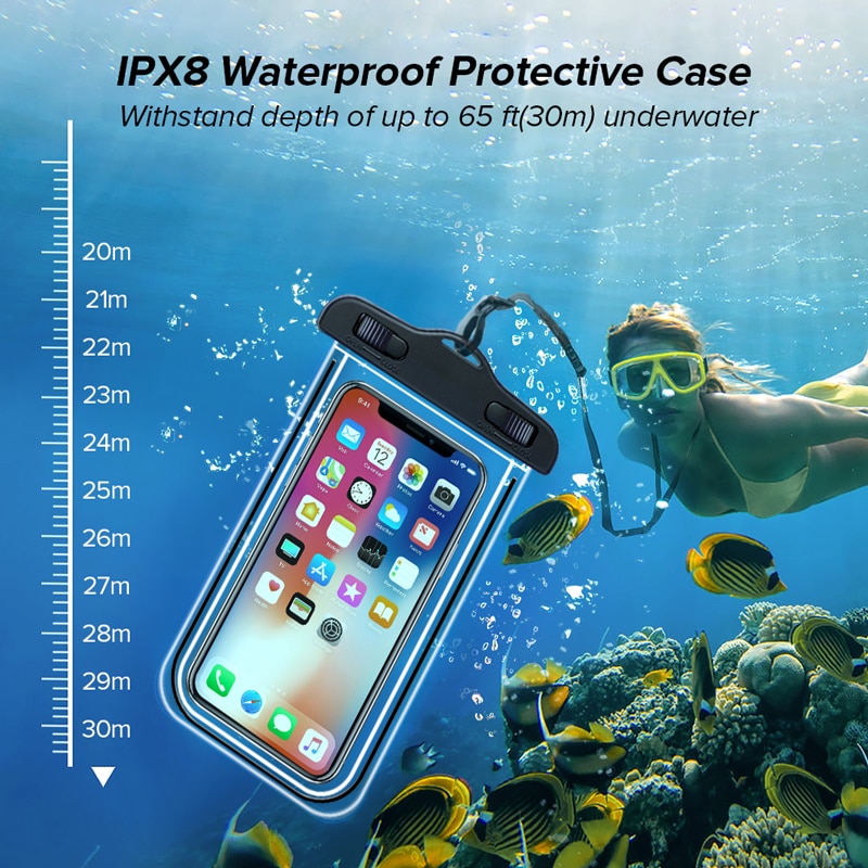 IP68 Universal Waterproof Phone Case Water Proof Bag Mobile Cover For iPhone 12 11 Pro