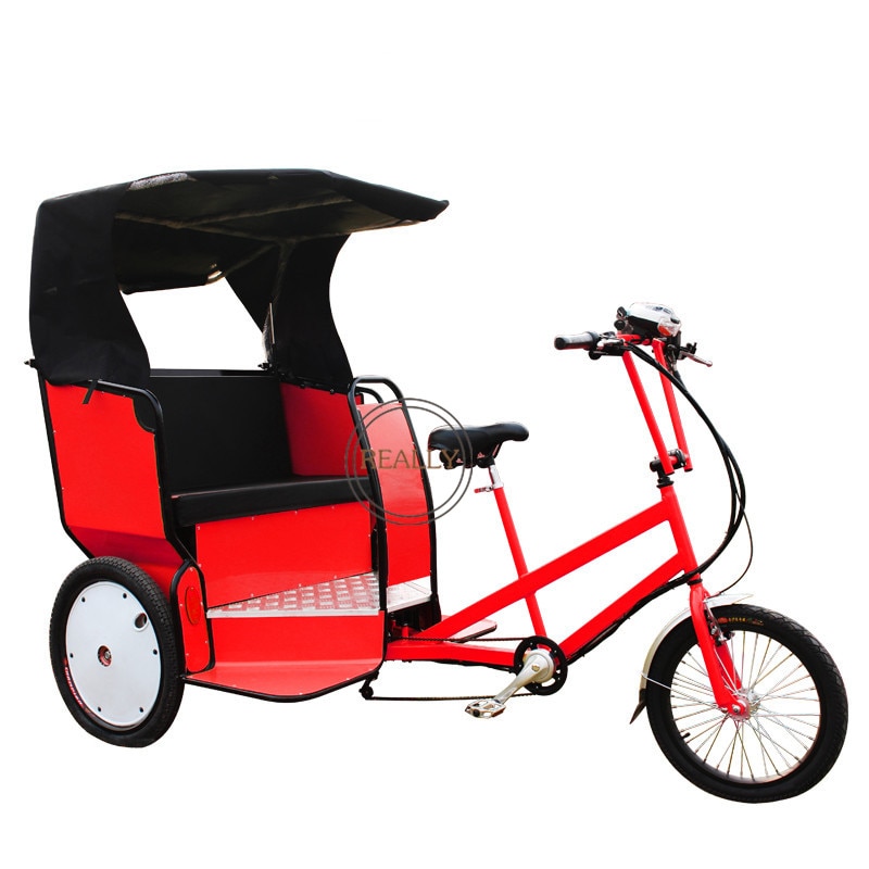 In Stock Red Color Electic Adult Tricycle 3 Wheels Cargo Bike Outdoor Mobility Scooter Tuk Passenger 2