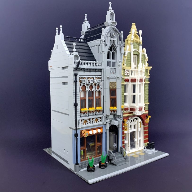 JIESTAR Creative Expert Street View Weapon Museum 89125 Moc Bricks Modular House Building Blocks Model Toys Garden Center - Image 2