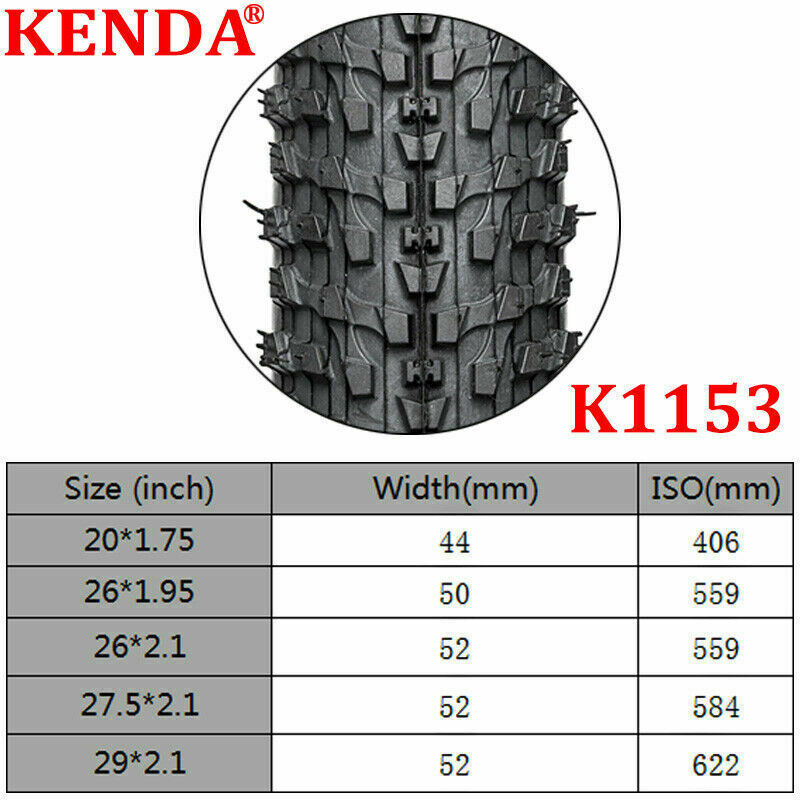 KENDA Bicycle Tires 20 24 26 27 5 29 Mountain Bike Tire 1 75 1 95