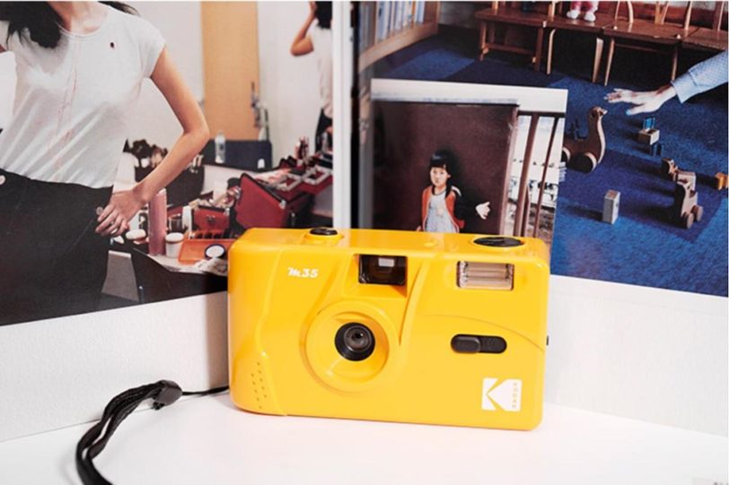 KODAK Vintage Retro M35 35mm Reusable Film Camera Yellow / Mint Green / Blue /Pink/ Red With Kodak Fuji Film ( 1 Roll - 2Roll ) - Image 5