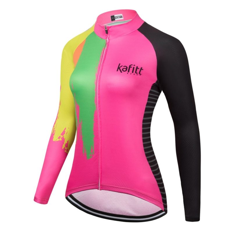 Kafitt Summer Feminine Cycling Long Sleeve Shirt Road Bike Blouse Lightweight Sport Riding Clothing Professional Team Jacket New - Image 2