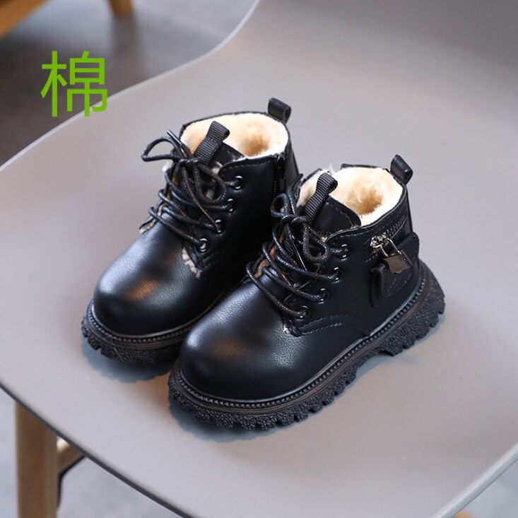 Kids Martin Boots Boys Shoes Autumn Leather Children Boots Fashion Toddler Girls Pink Ankle Boots Kids