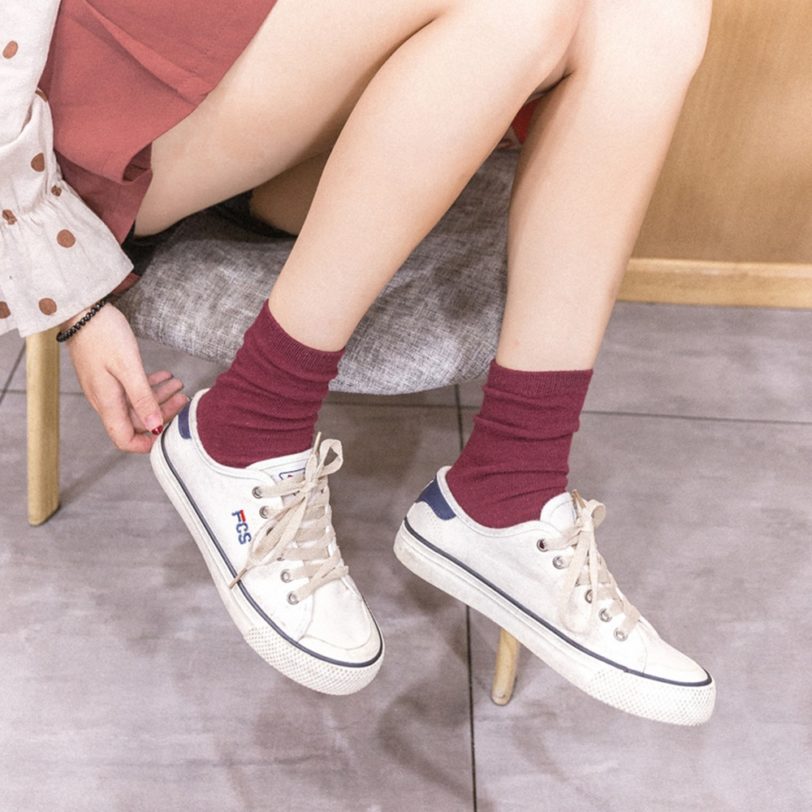 Korea Style Harajuku Candy Cotton Socks Women Cute Short Ankle Socks Yellow Blue Purple Green Red Black Socks For Girls Gift - Image 2