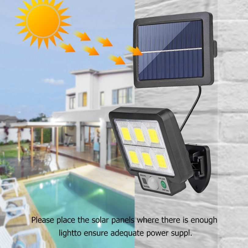 LED Split Solar Wall Light Outdoors Waterproof 3 Mode Motion Sensor Street Light Security Lighting Solar Lamp Garden Decoration - Image 2