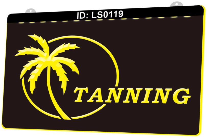 LS0119 Tanning Sun Care 3D Engraving LED Light Sign Wholesale and Retail 2