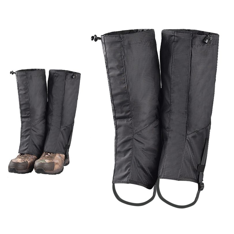 Leg Gaiters Adjustable Anti Tear Rainproof Oxford Fabric Cover for Mountaineering Walking Hiking Men Women 1