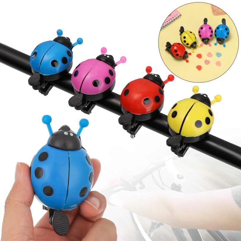 Lovely Ladybug Bicycle Bell Safety Warning Kids Boys Girls Handlebar Cute Kid Beetle Horn Plastic Cycling Accessories New - Image 2