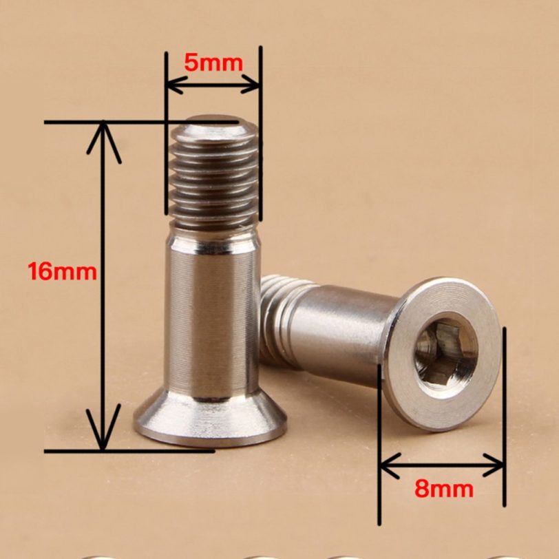 M5 Screws Bicycle Bike Titanium Alloy Cycling Rear Derailleur Pulley Guide Wheel Bolts - Image 5