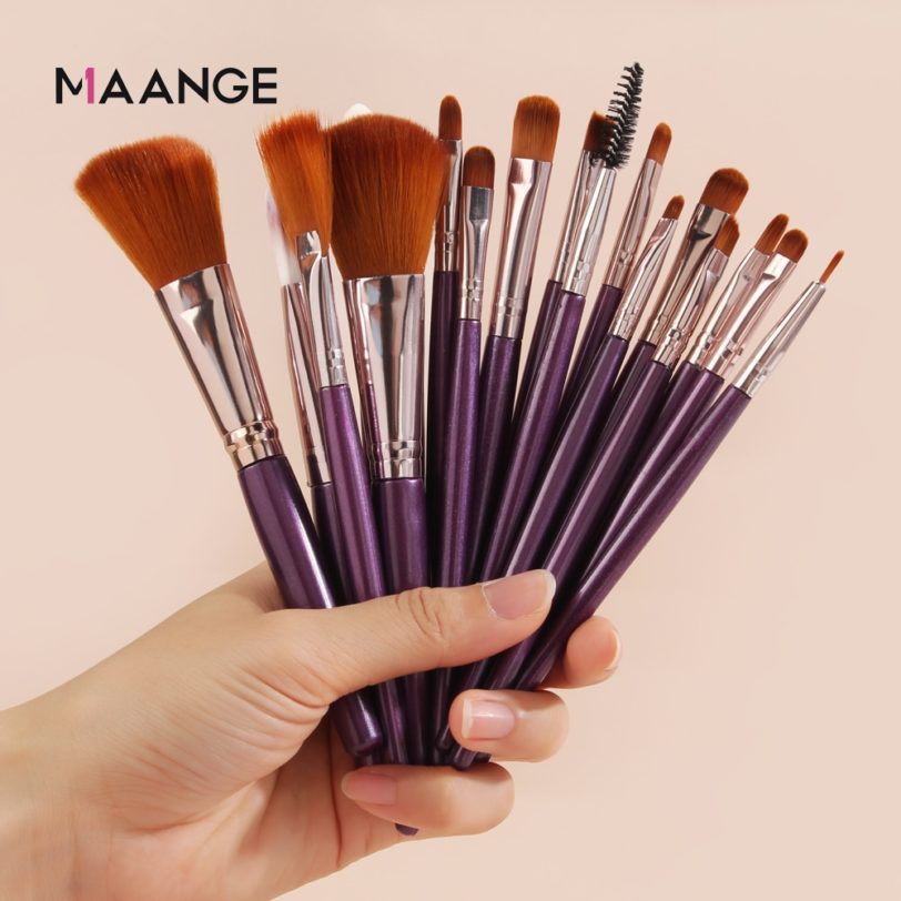 MAANGE 6/15/18/20Pcs Makeup Brushes Tool Set Cosmetic Powder Eye Shadow Foundation Blush Blending Beauty Make Up Brush Maquiagem - Image 2