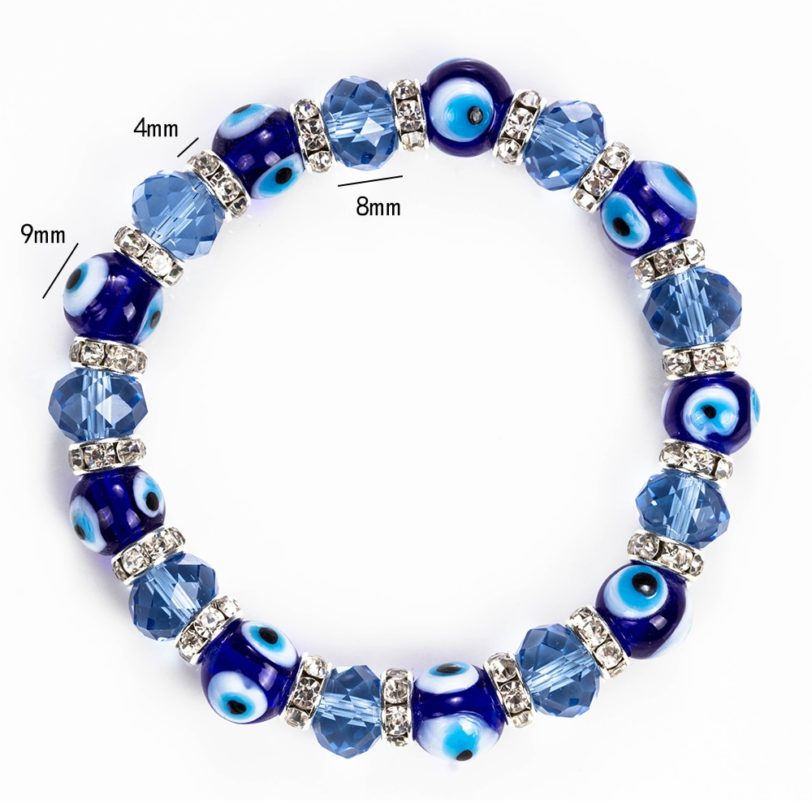 MEIBEADS Trendy Simple Evil Eye Religious Eye Charm Blue Beads Lucky Bracelet Match Turkish Bracelet For Women Earrings Y5226 - Image 4