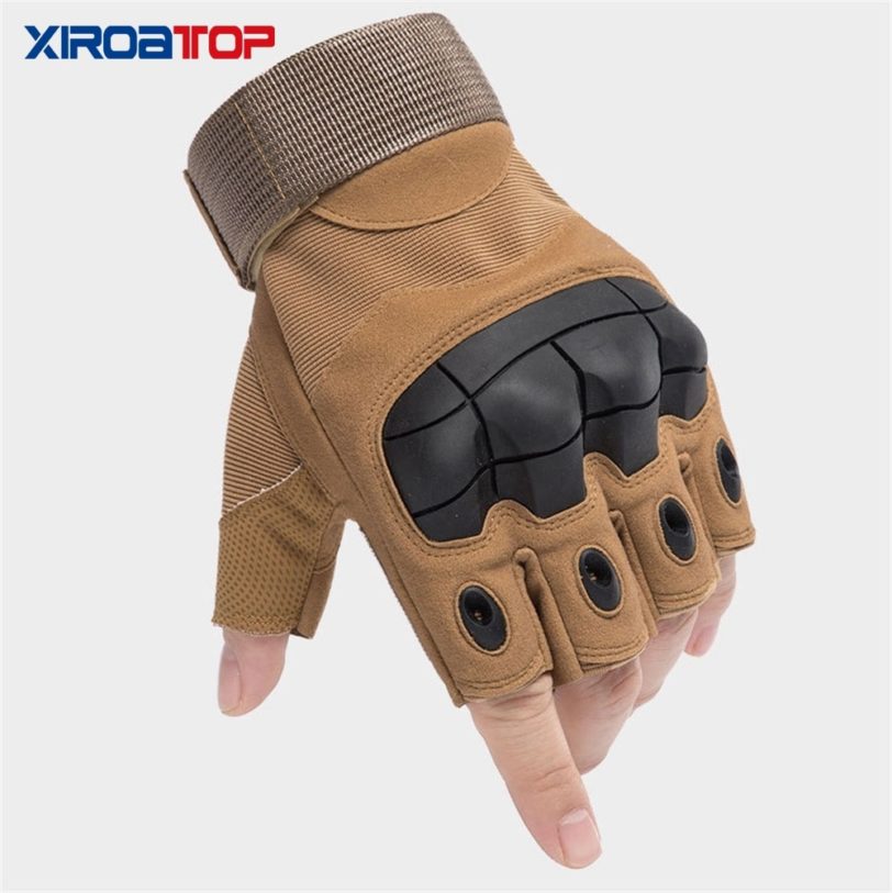 Men Women Outdoor Sport Tactical Gloves Airsoft Half Finger Hiking Gloves Military Combat Cycling Bike Gloves Protective Gear - Image 3