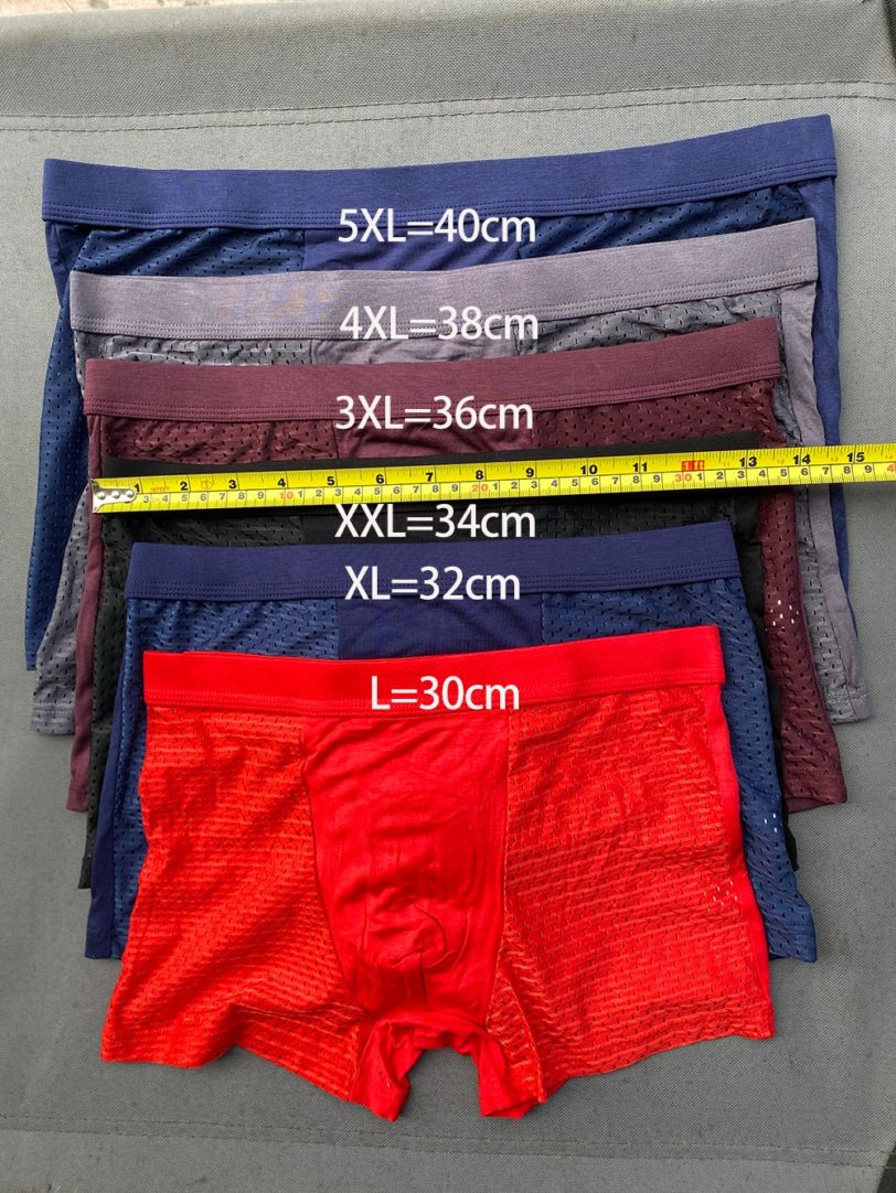 Mesh Men Underwear Boxer Softe Male Panties Men's Underwear Boxers Breathable Man Underpants Comfortable Shorts - Image 3