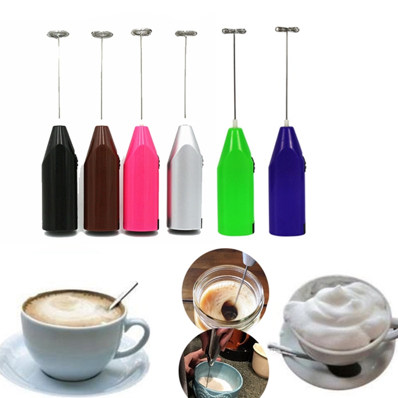 Mixer Stirrer Coffee Cappuccino Creamer Whisk Frothy Blend Whiskers Electric Milk Frother Egg Beater Kitchen Drink
