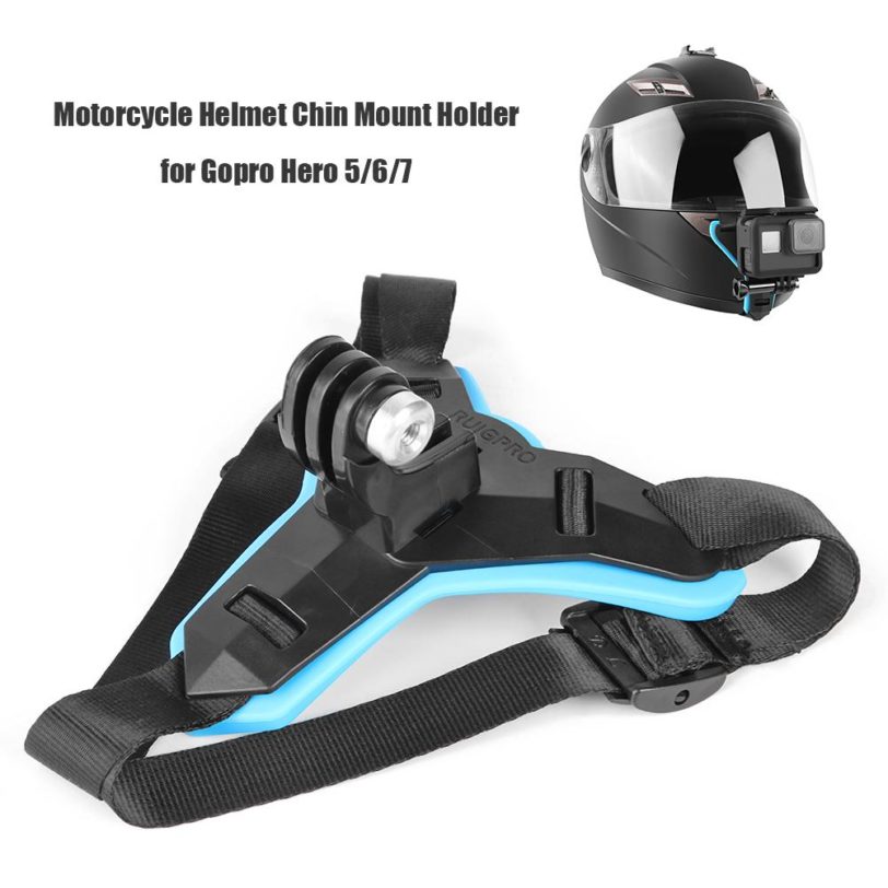 Motorcycle Helmet Chin Stand Mount Holder for GoPro Hero 8 7 6 5 Xiaomi Yi Action Sports Camera Full Face Holder Bracket - Image 2