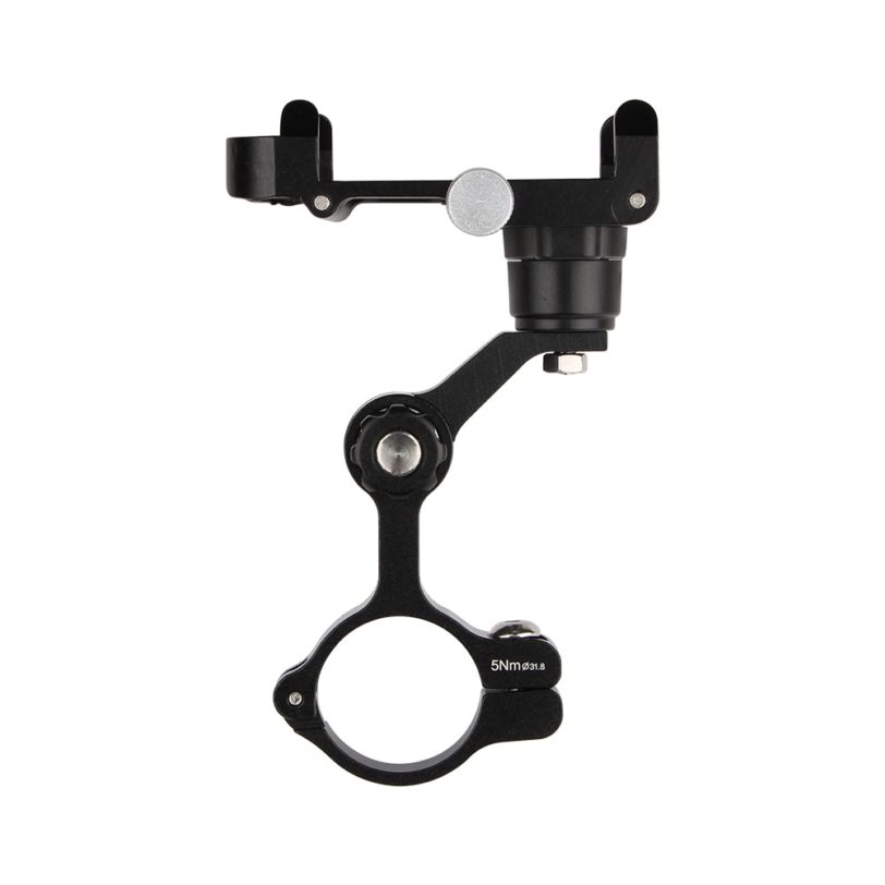 Mountain Bike MTB Aluminium Alloy Bicycle Phone Clip Mount Bracket Adjustable Rack Mobile Stand Holder for 4-6.7 inch Smartphone - Image 2