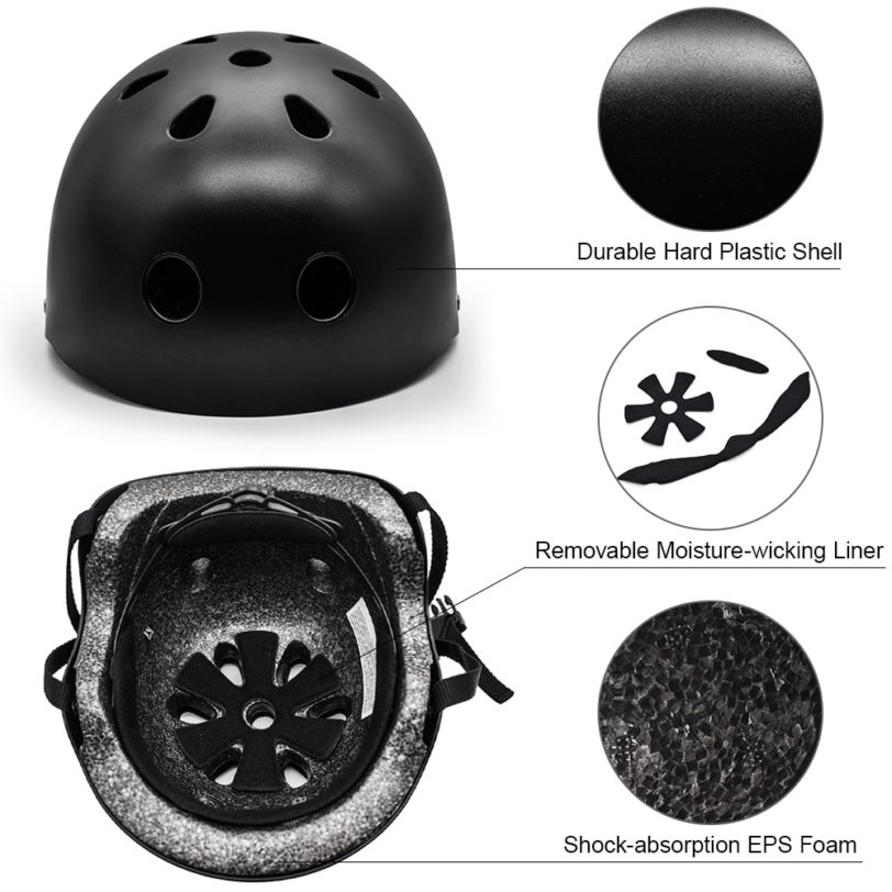 Multi-Sports Safety Helmet Bike Cycling Helmet EPS Foam Bicycle Helmet for Adults and Kids Skateboarding Skating Scooter - Image 2