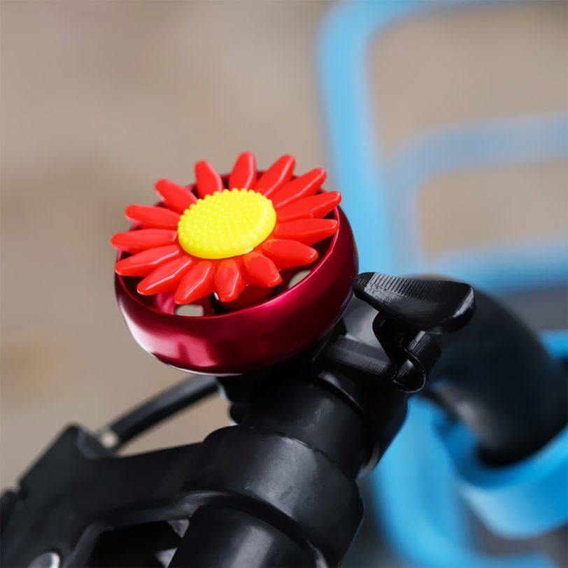 Multi-color Kids Funny Bicycle Bell Daisy Flower Horns Bike Children Girls Cycling Ring Alarm For Handlebars Alloy Plastics Hot - Image 2