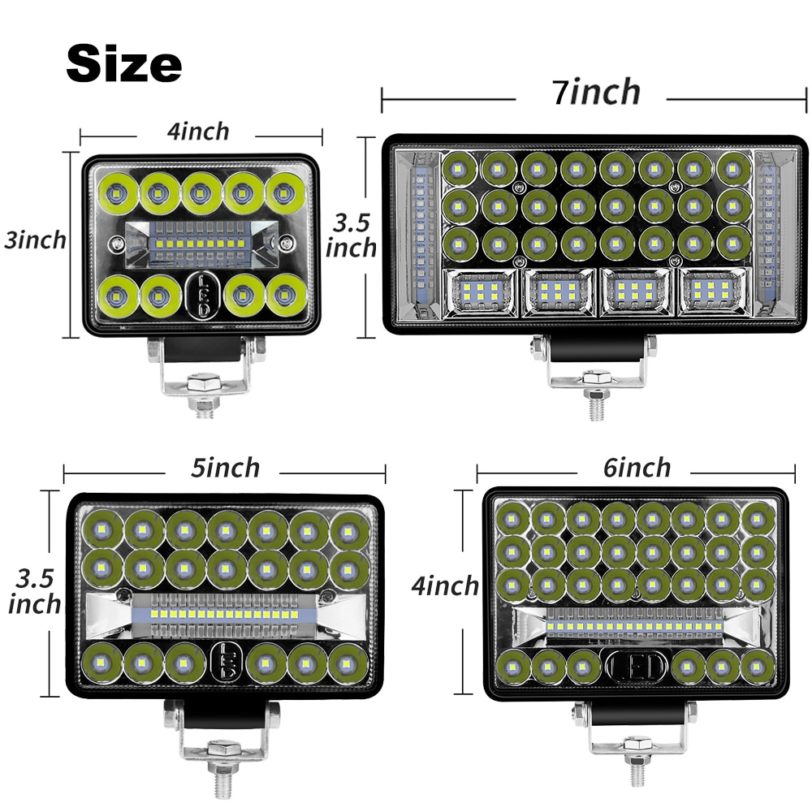 NLpearl 4'' 5'' 6'' 7 Inch LED Light Bar Offroad Spot Flood LED Work Light for Truck Car Boat Tractor 4x4 Atv Headlights 12V 24V - Image 6