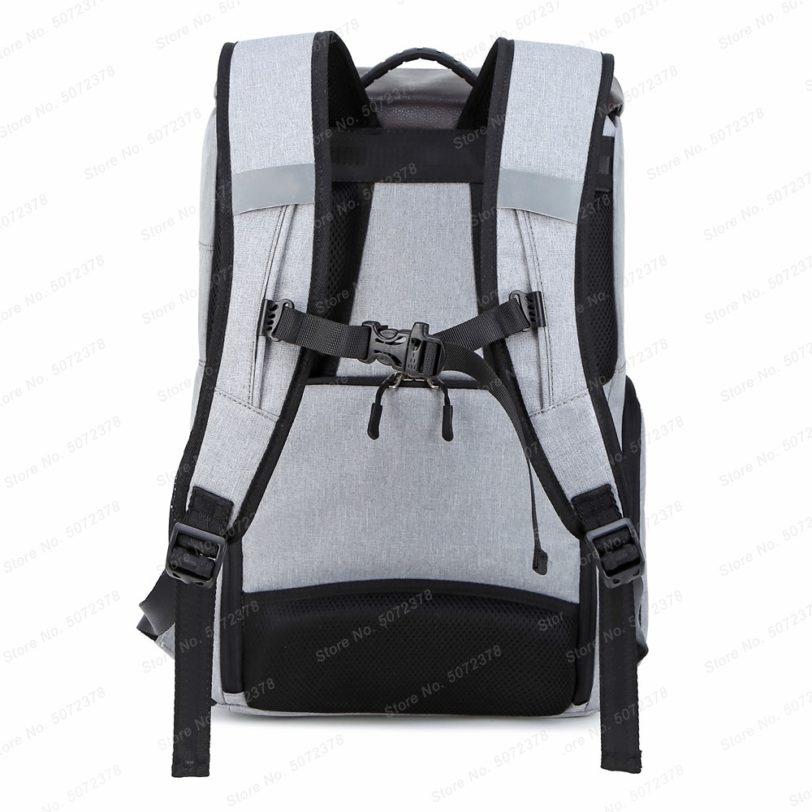 New Arrived DSLR Waterproof Camera Backpack Large Capacity Anti-theft Photography Bag for Canon Nikon Sony w/ Reflector Stripe - Image 6