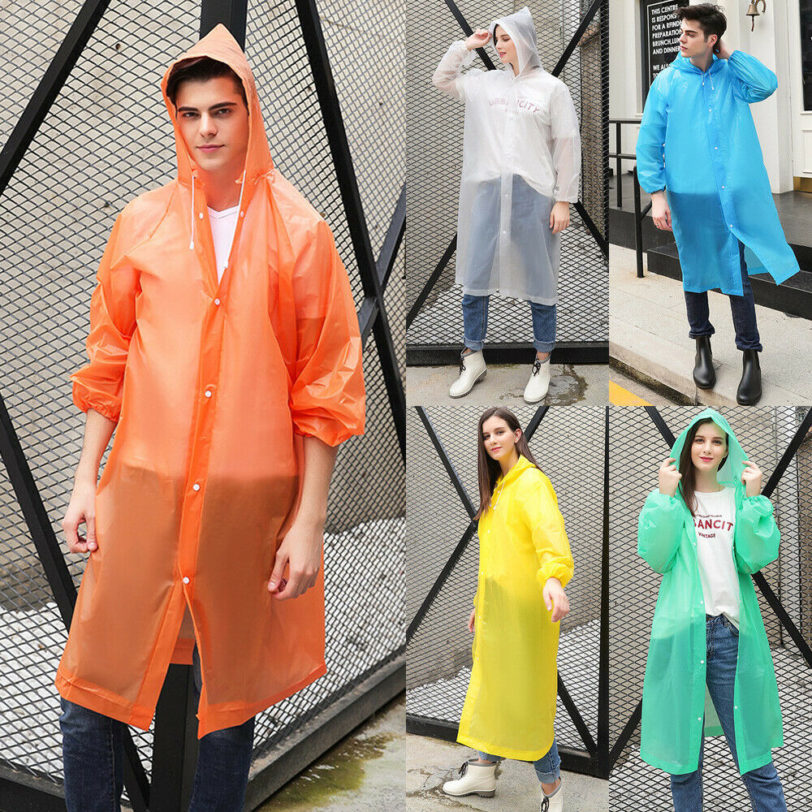 New Reusable Transparent Long Raincoat Men Women Waterproof Rainwear Outdoor Jacket Unisex Cycling Hiking Rain Gear Coat - Image 2