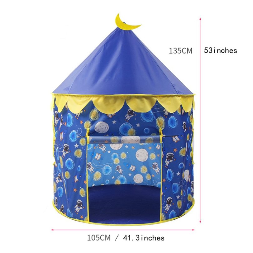 New Space Creative Spaceship Game Tent Tipi Kids Play House Wigwam Portable Foldable Folding Tent for Indoor and Outdoor Use - Image 5