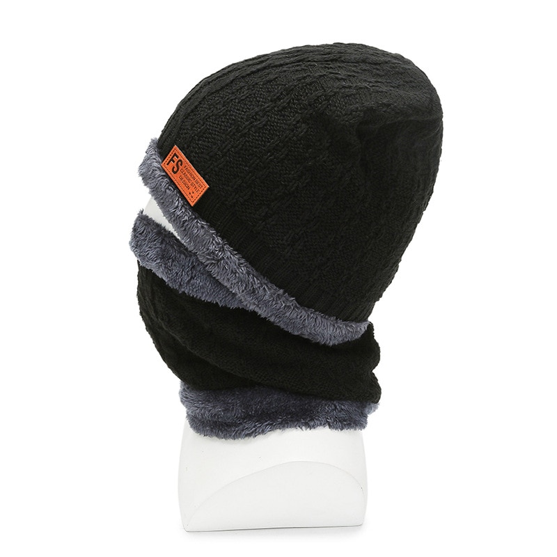 New Winter Thick Warm Beanie Hat Soft Stretch Slouchy Skully Knit Caps Fleece Lined Skull Cap