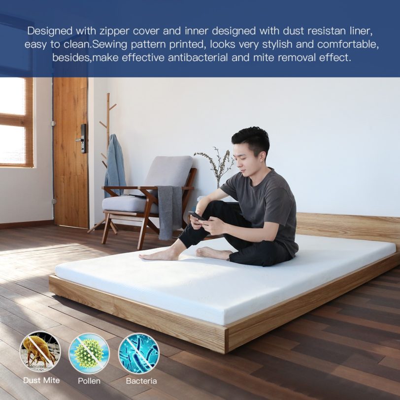 Newentor Memory Foam Mattress Topper 7cm Gel Foam Topper Thicken Tatami Washable Mat King Queen Twin Full Size Bedroom Furniture - Image 2