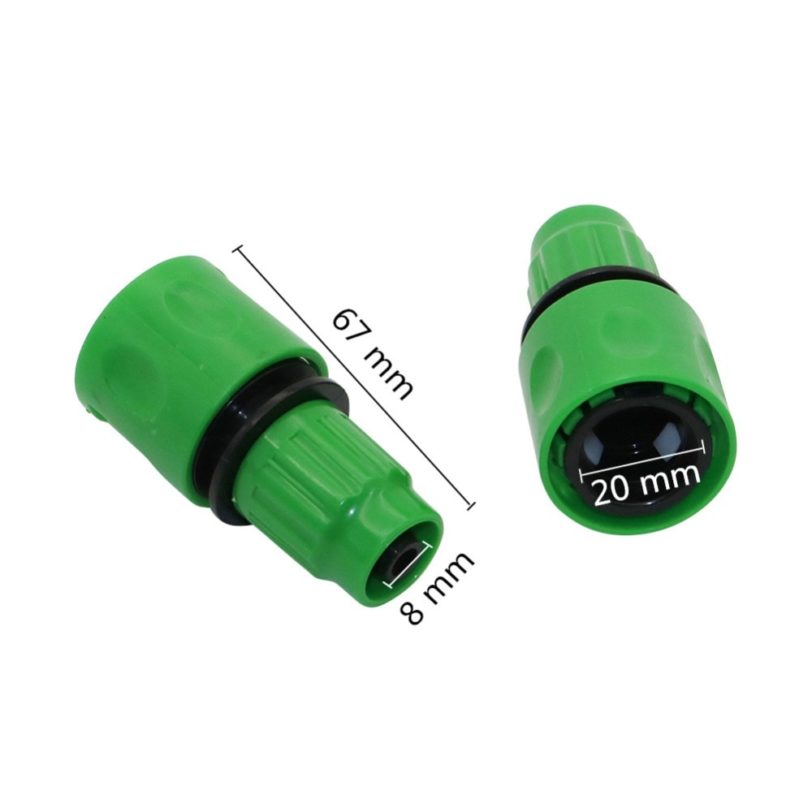 One-Way Quick Connector Agriculture 3/8" Straight connector Garden Watering Hose Connector Gardening Tools and Equipment 1 Pcs - Image 2