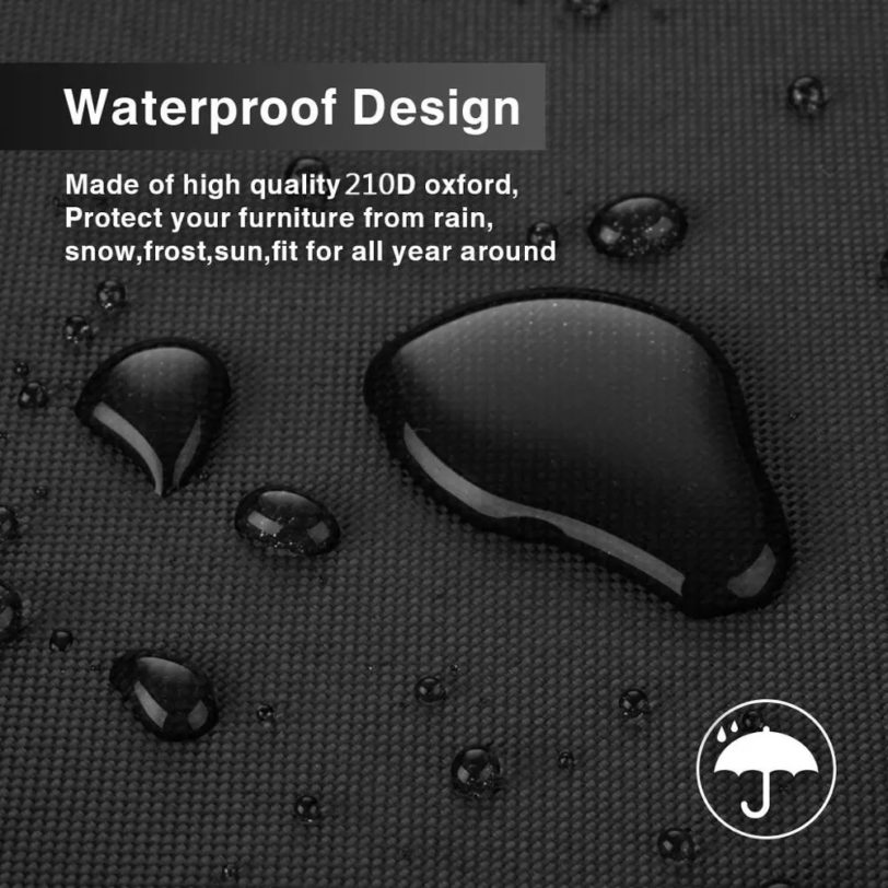 Outdoor Furniture Covers Waterproof Rain Snow Dust Wind-Proof Anti-UV Oxford Fabric Garden Lawn Patio Furniture Covers 40 Size - Image 2