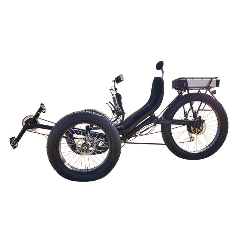 Outdoor Off Roading Adult Fat Tyre Electric Recumbent Trike - Image 2