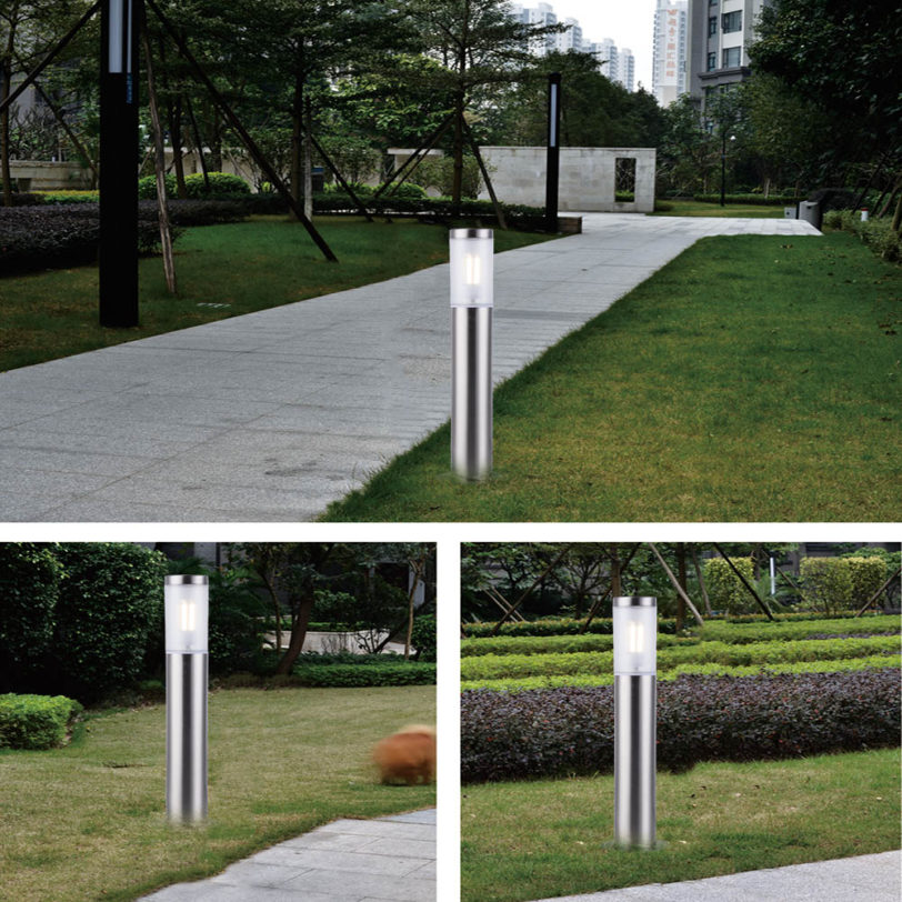 Outdoor stainless steel led lawn lamp 600mm bollard light Pathway wateproof IP65 led garden lamp grassplot landscape lawn light - Image 5