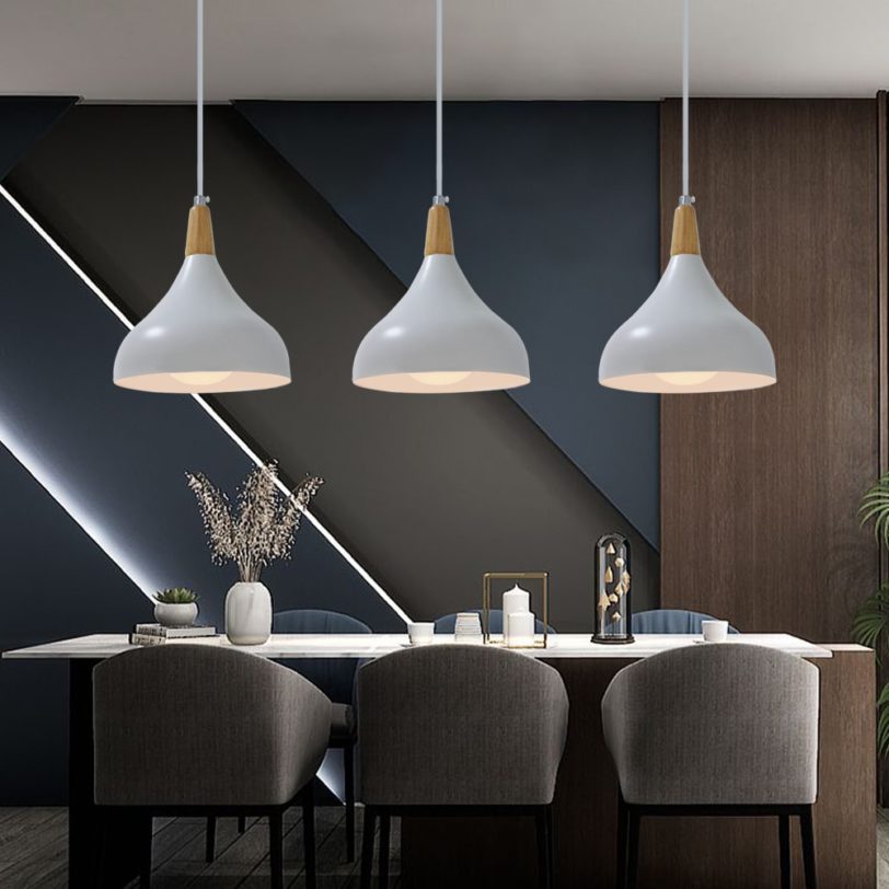 Pendant Light Modern Wood Pendant Lamp Nordic Lighting for Cafe Restaurant Bedroom Home Kitchen Island hanging lights Luminaire - Image 3