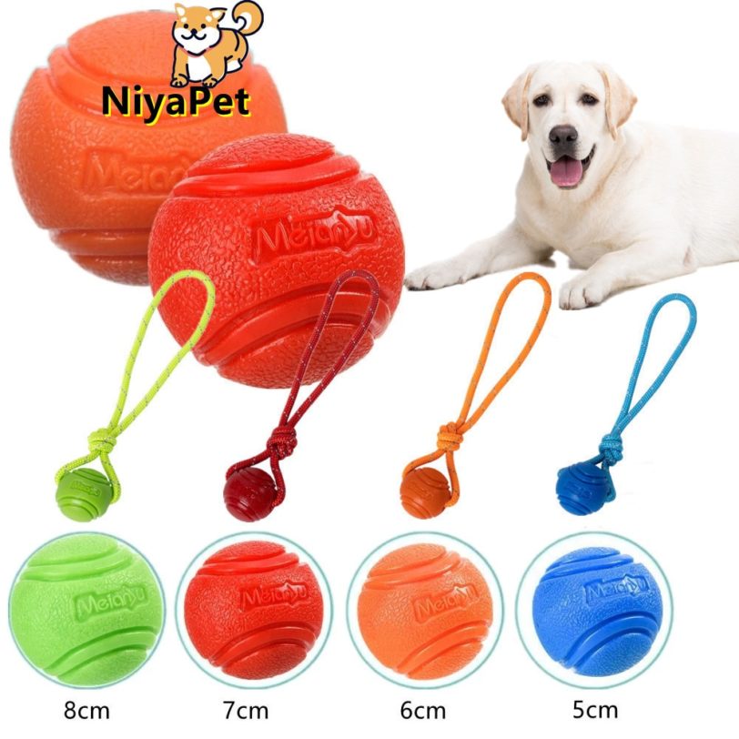 Pet Dog Toys Dog Ball Dog Bouncy Rubber Solid Ball Resistance To Dog Chew Toys Outdoor Throwing and Recovery Training for Dogs - Image 6