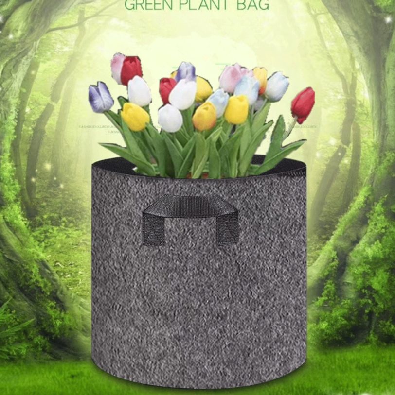 Planting Bag Grey Potato Fabric Vegetable Seedling growing pot garden tools 1-15 Gallon Eco-Friendly Grow bag - Image 2