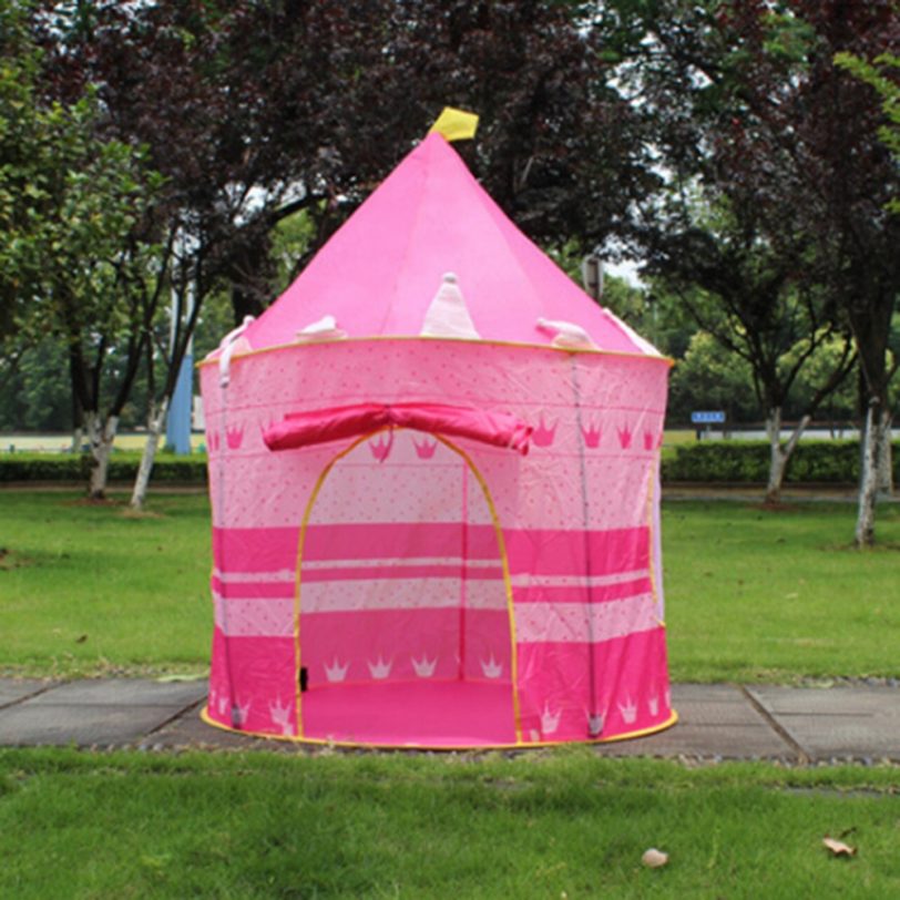 Play Tent Portable Foldable Tipi Prince Folding Tent Children Boy Cubby Play House Kids Gifts Outdoor Toy Tents Castle - Image 5