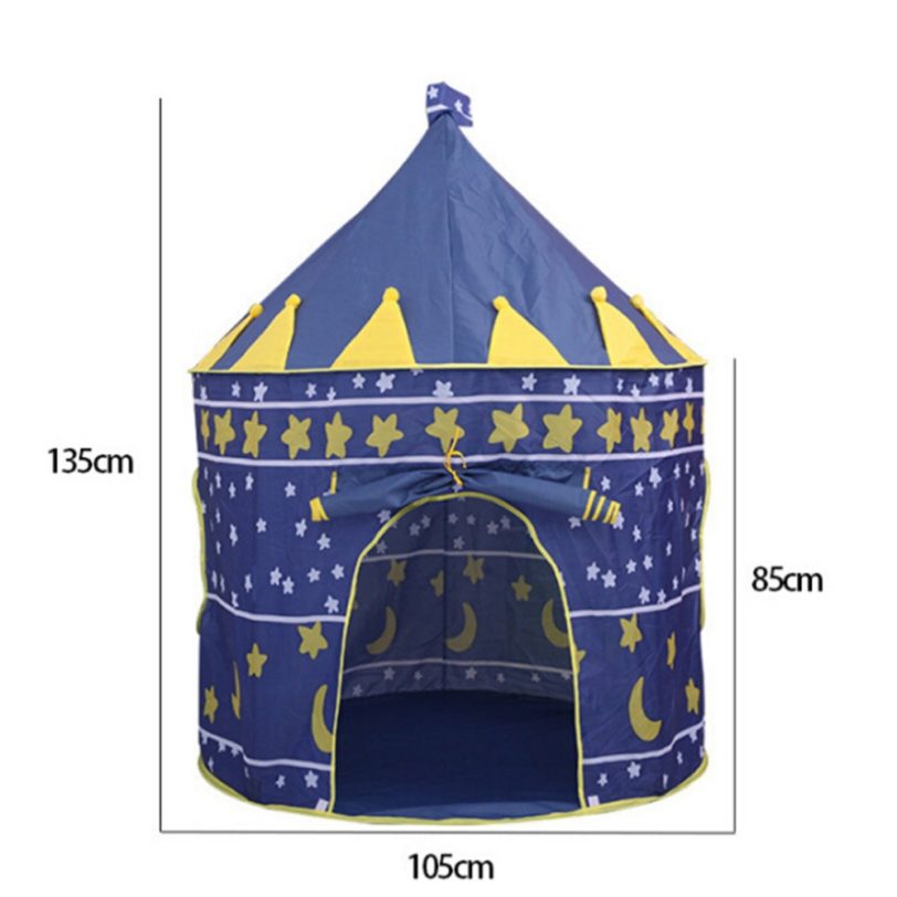 Play Tent Portable Foldable Tipi Prince Folding Tent Children Boy Cubby Play House Kids Gifts Outdoor Toy Tents Castle - Image 5