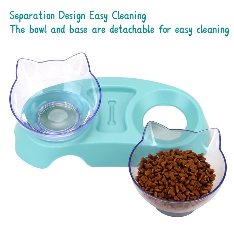 Puppy Cat Water Food Bowls Dog Accessories Drinking Dish Double Pet Bowl Dog Food Water Feeder Pet Product - Image 2