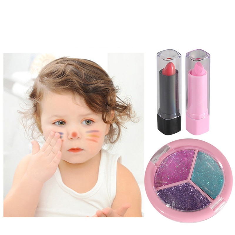 QWZ New Makeup Kit Set Princess Pretend Play Beauty Hair Salon Toys Girls Kids Christmas Birthday
