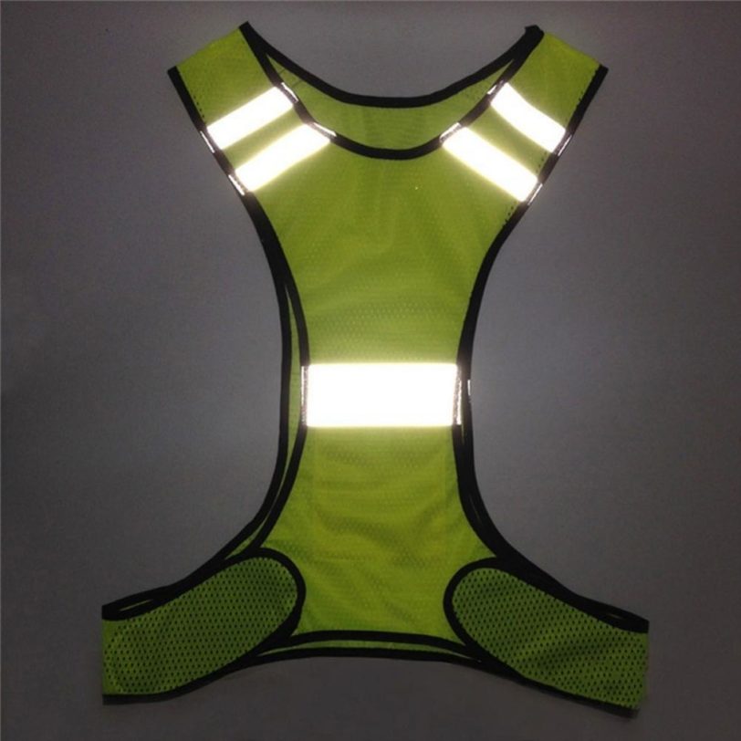 Reflective Cycling Vest Windproof Sport Night Working Cycling Running Safety Vest Top Sleeveless Jersey Top Cycle Gilet Coat - Image 2