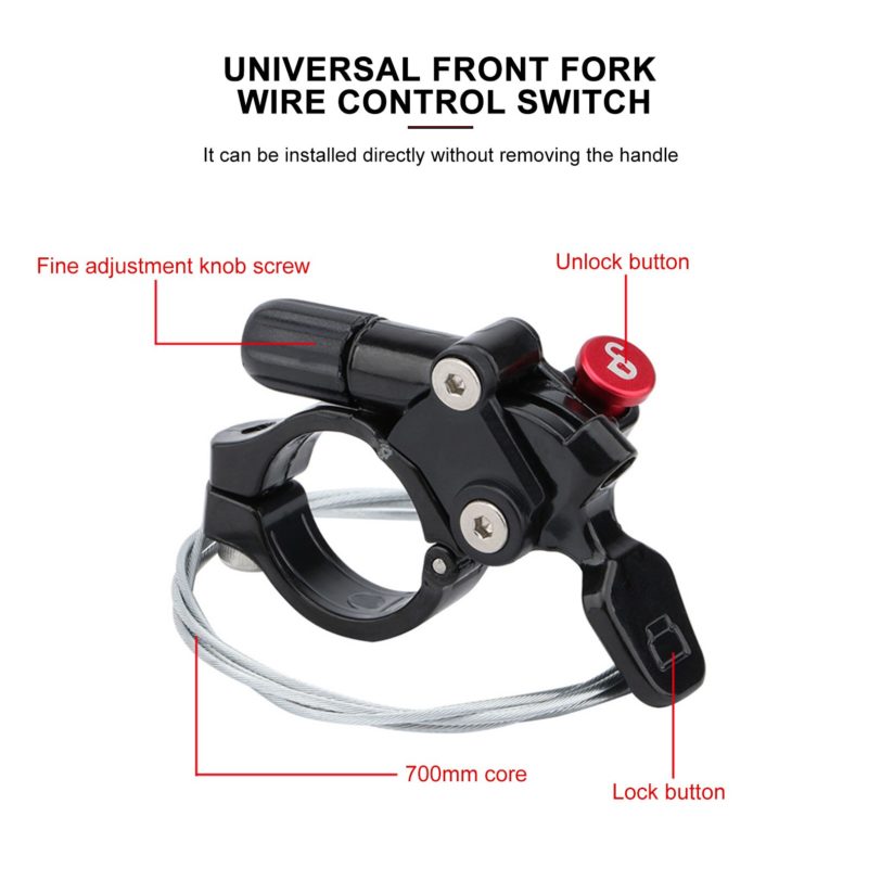 Remote Lockout Wire Lever With Cable Mountain Bike Rockshox Suntour Road Bicycle Fork Controller Fox Change