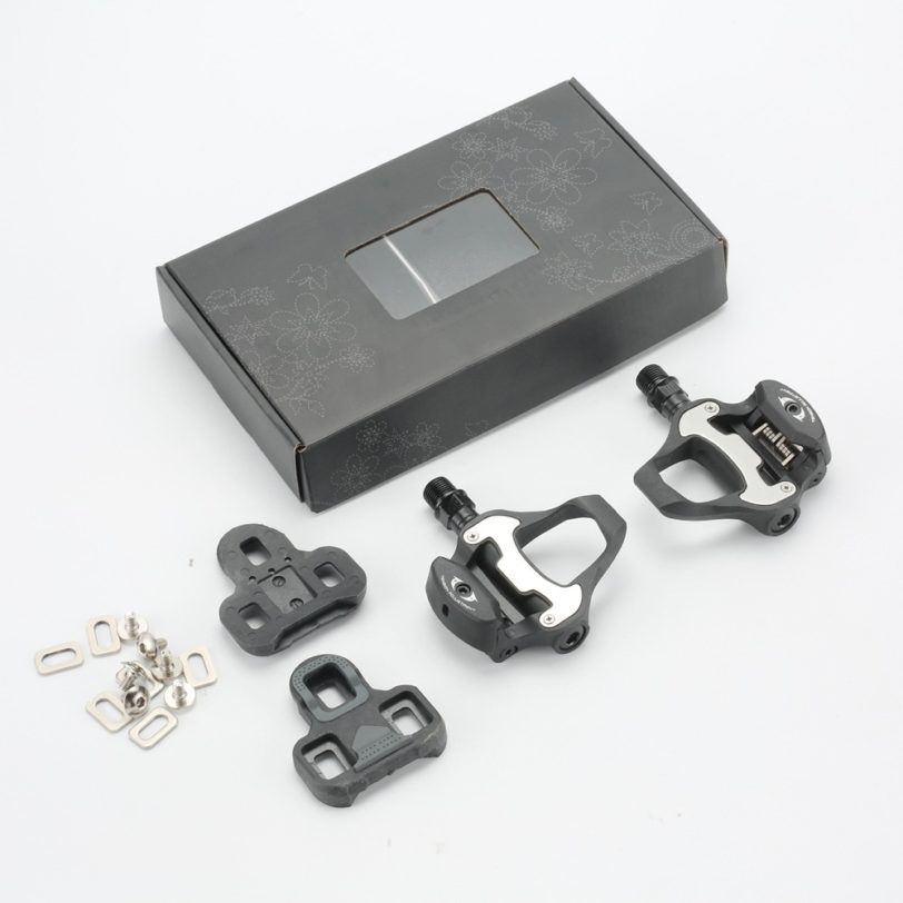 Road Bike Pedals Carbon Fiber with Cleats ZP-110 Compatible with LOOK KEO Self-Locking Bearings Bicycle Accessories - Image 2