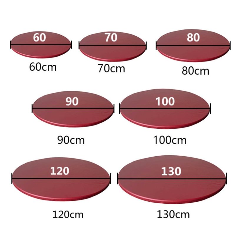 Round Table Cover Waterproof Case for Dining Table Oil-Proof Elastic Tablecloth Fitted Wedding Decoration House Hotel - Image 3